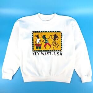 90s Rasta Key West USA fleece crewneck sweatshirt 1990s vintage